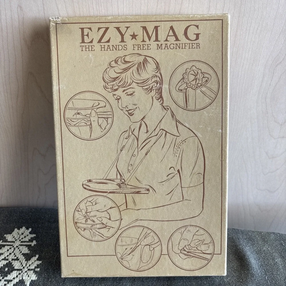 Donegan Optical Co. EZY MAG Hands Free Magnifier in Box - Made in USA ~ Vintage